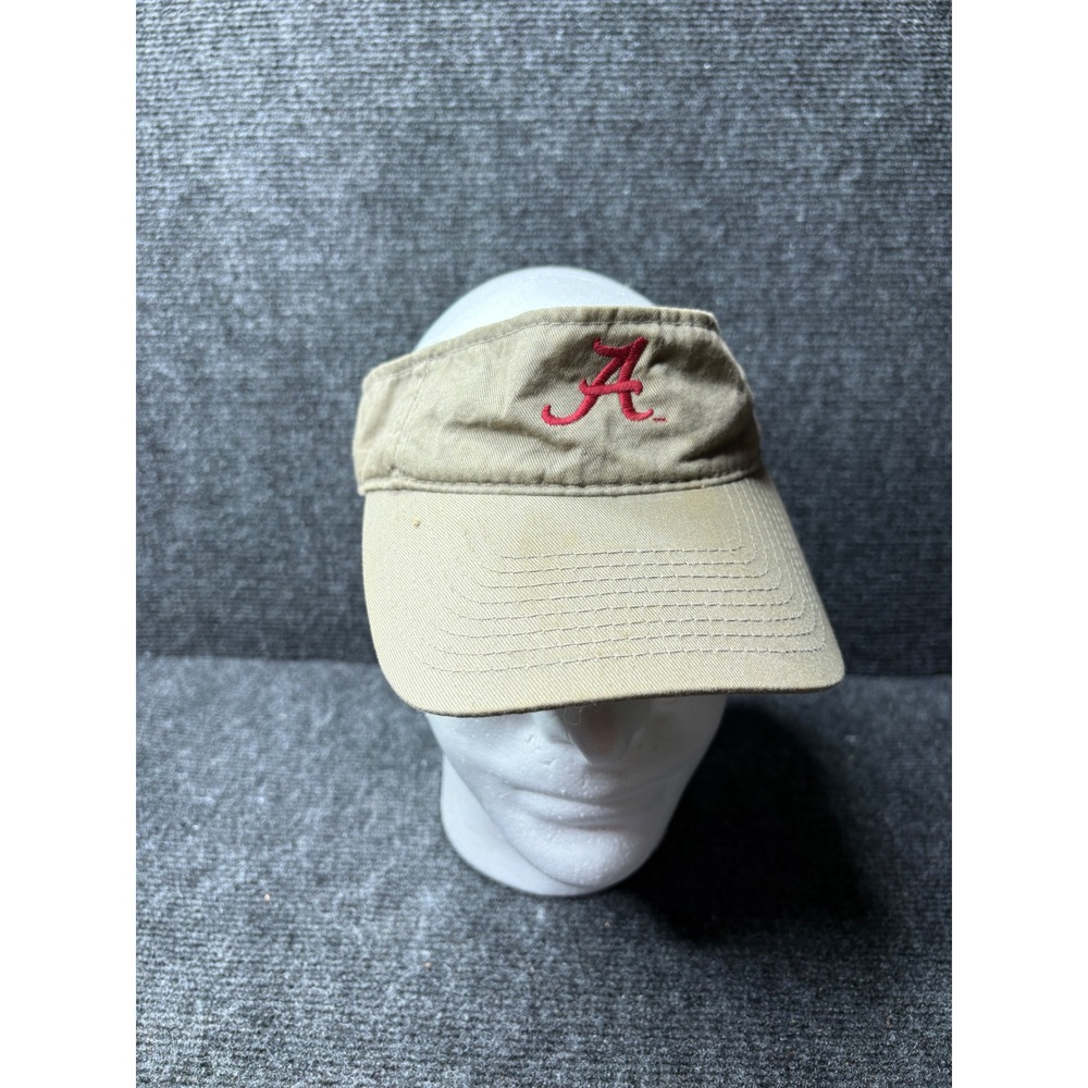 Alabama Crimson Tide‎ Visor OC Sports Khaki Tan Adjustable Hat NCAA Roll Tide